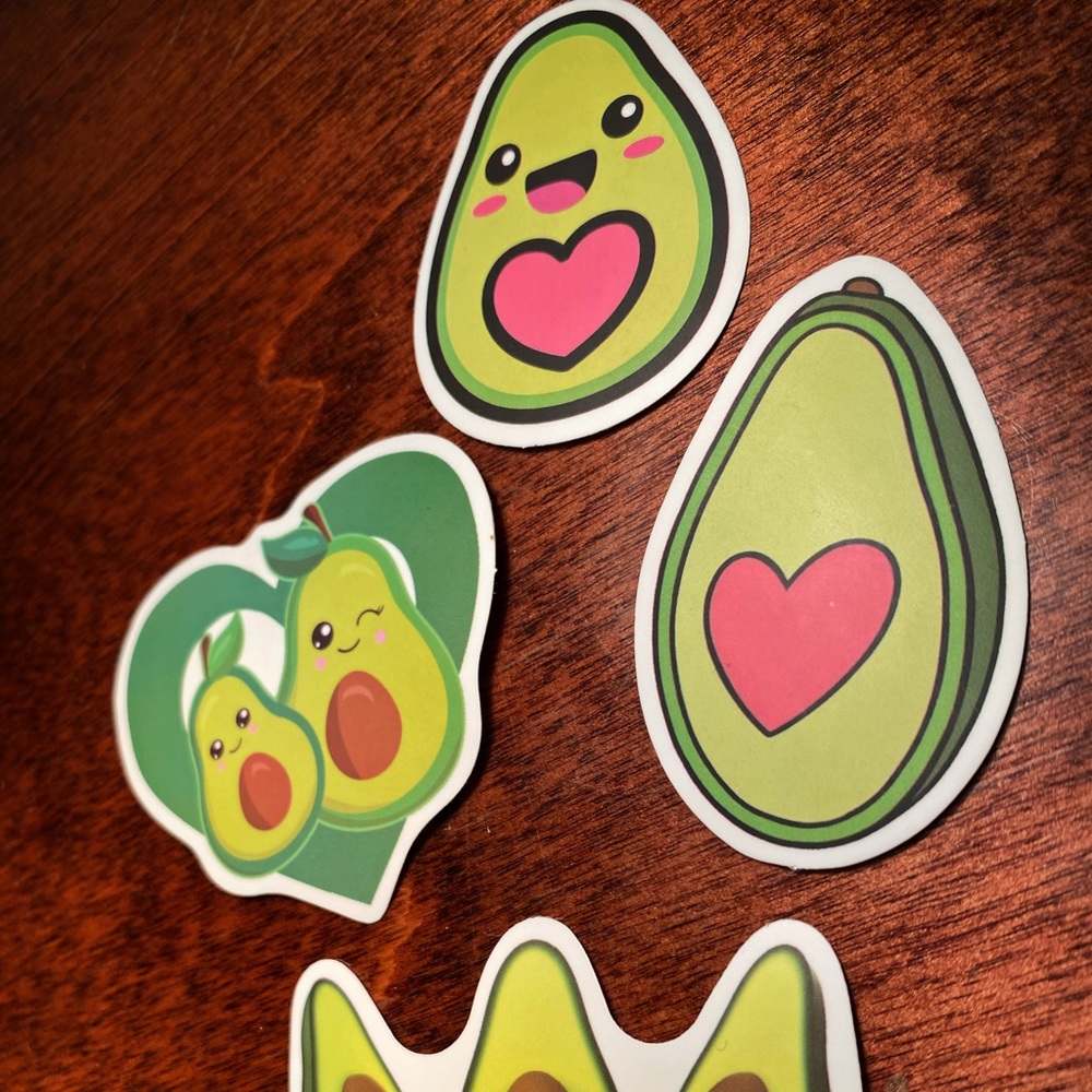 10 Custom Stickers Homemade Pigs Avocados Tarot Cards Dragons Quotes Inspiration